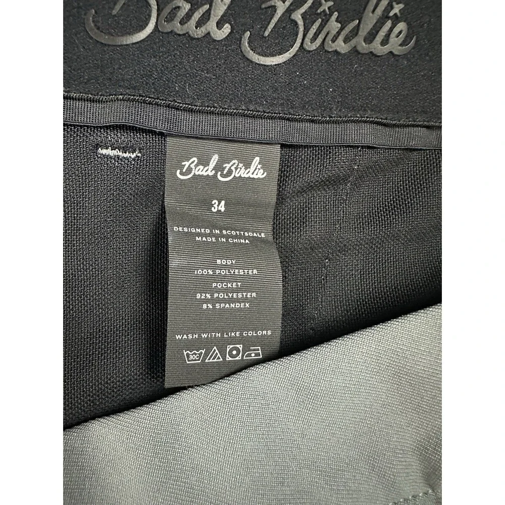 Bad Birdie Mens 34x30 Golf Pants Gray Chino Athletic Performance Casual Stretch